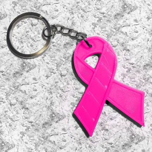 Porte-clé Ruban Rose
