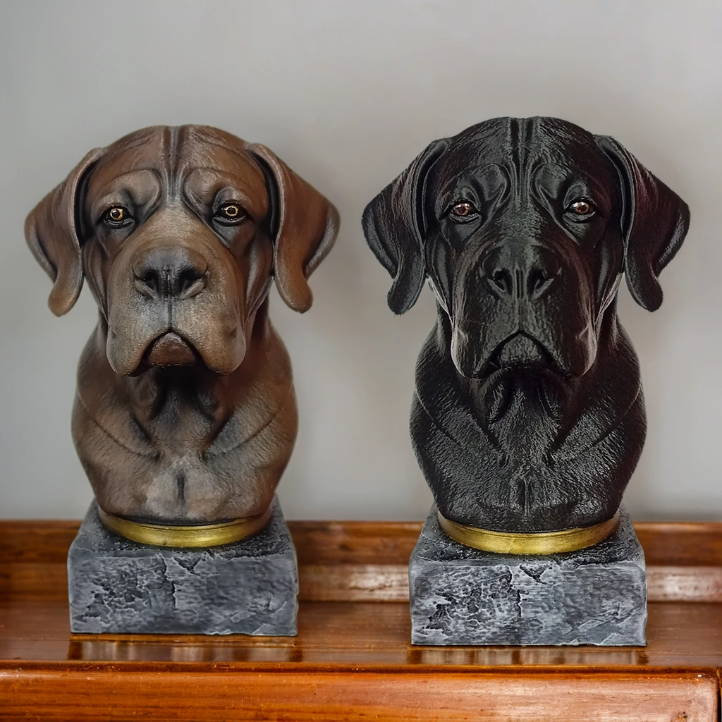 PLA 20cm peint- Buste Cane Corso PLA 20cm peint- Buste Cane Corso