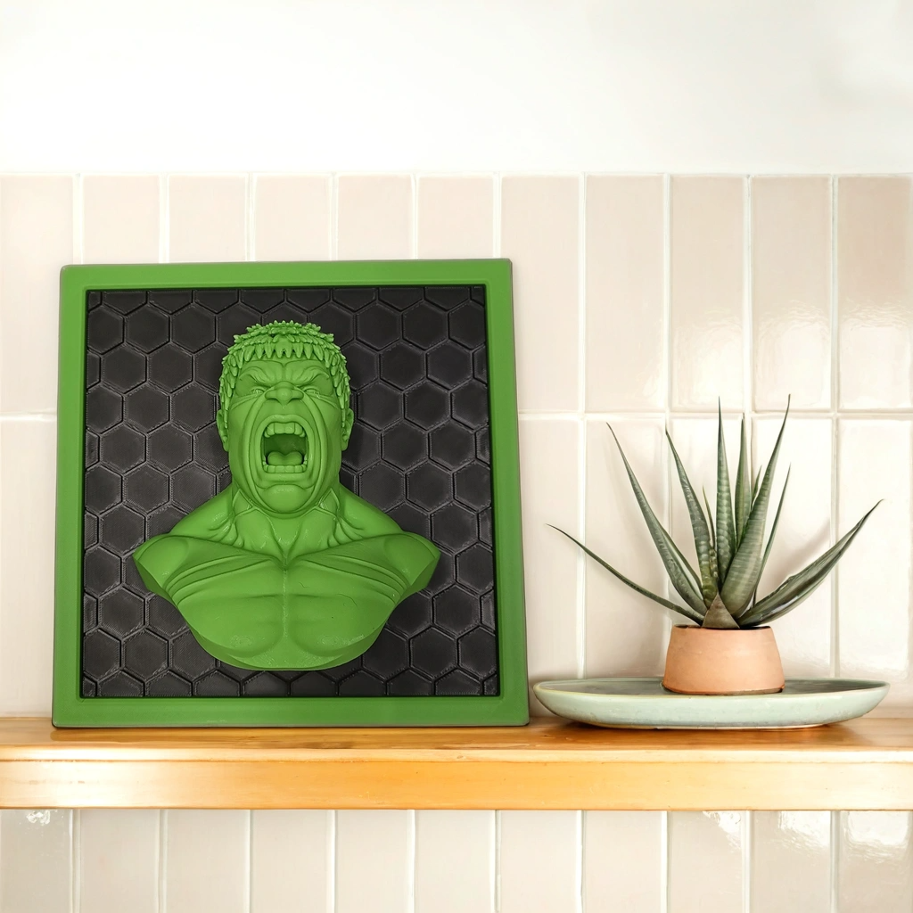 Cadre en relief - Hulk