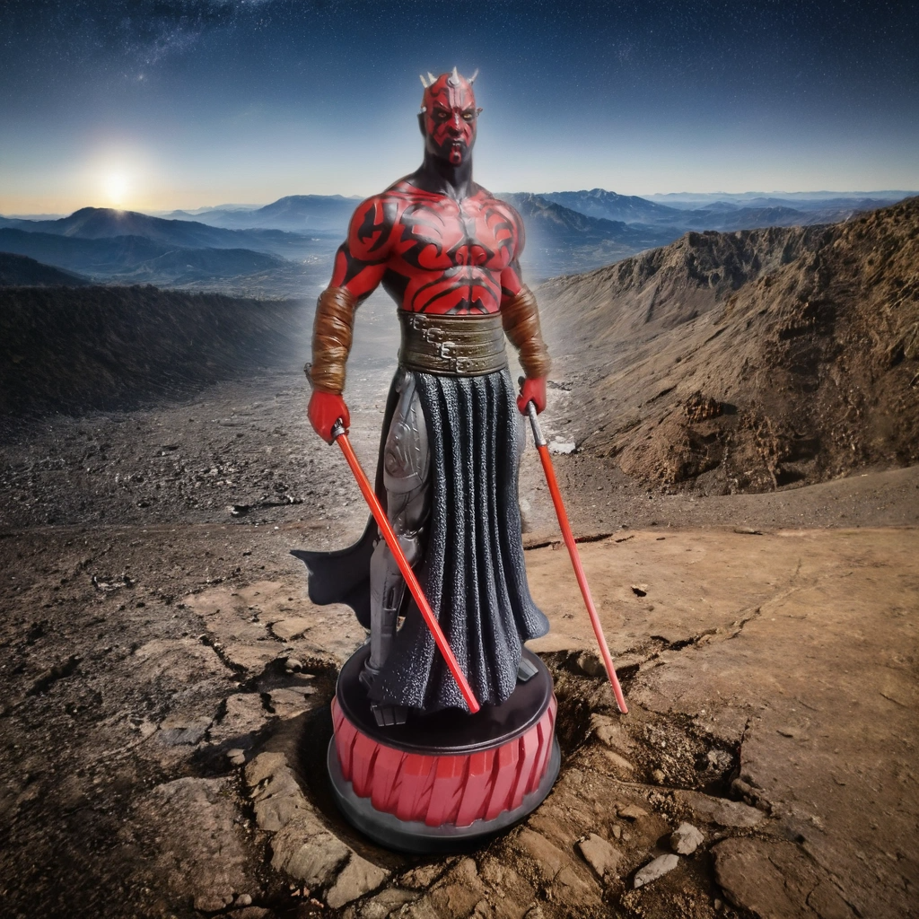 Résine peinte 30cm - Dark Mole Résine peinte 30cm - Dark Mole