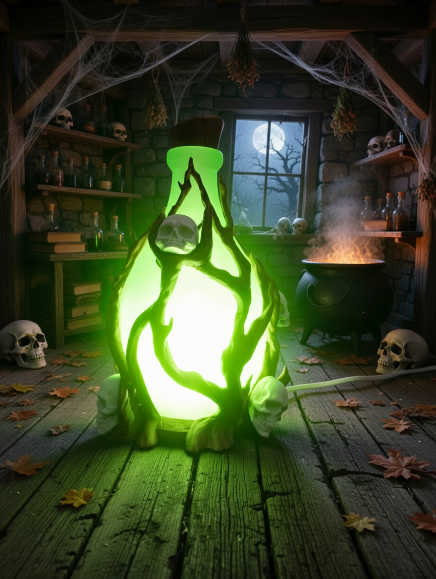Lampe led - fiole de potion magique
