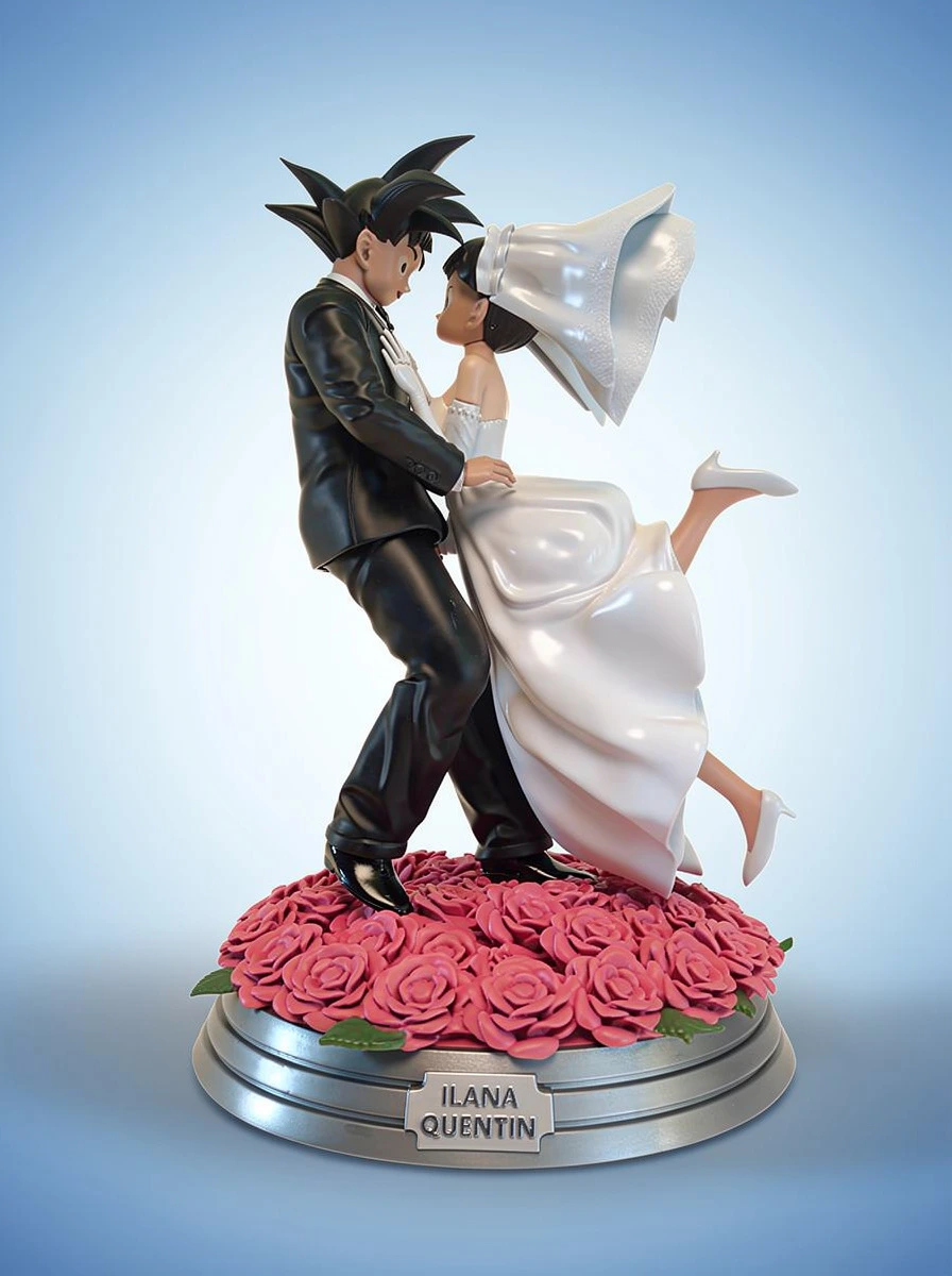 Impression résine - Cake topper manga
